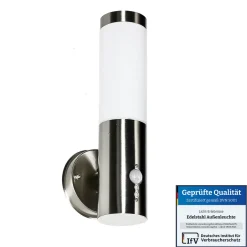Metall Lampen|Moderne Lampen*Easylight Außenlampe mit Bewegungssensor Edelstahl IP44