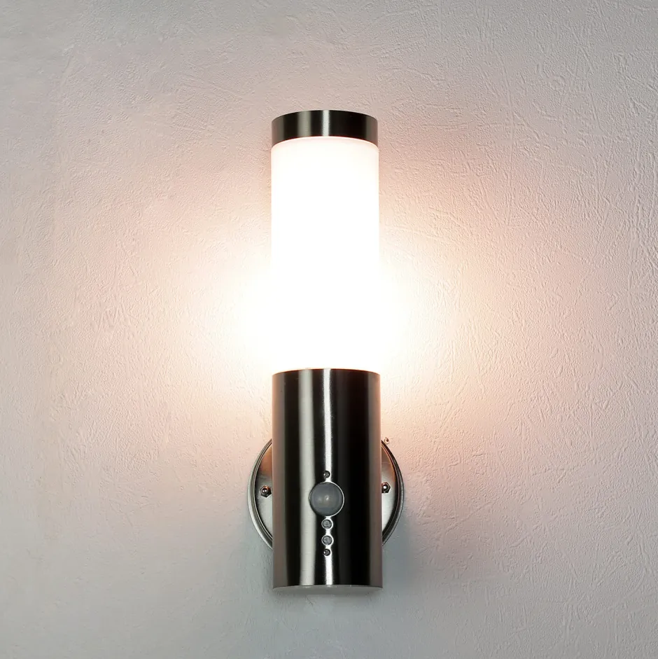 Metall Lampen|Moderne Lampen*Easylight Außenlampe mit Bewegungssensor Edelstahl IP44
