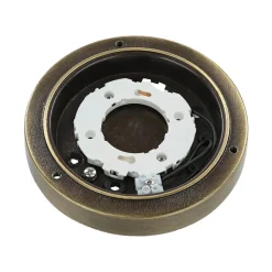 Lido Außenlampe Rund Messing Wand Haus Terrasse< Rustikale Lampen|Metall Lampen