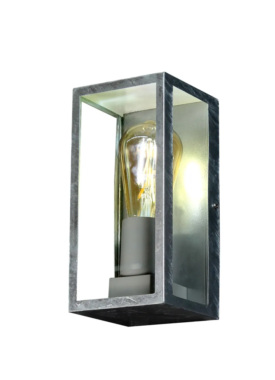 Eco-Light Außenlampe Vintage Aluminium in Zink B:11,5 cm IP44 E27< Metall Lampen|Vintage Lampen