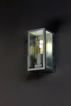 Eco-Light Außenlampe Vintage Aluminium in Zink B:11,5 cm IP44 E27< Metall Lampen|Vintage Lampen