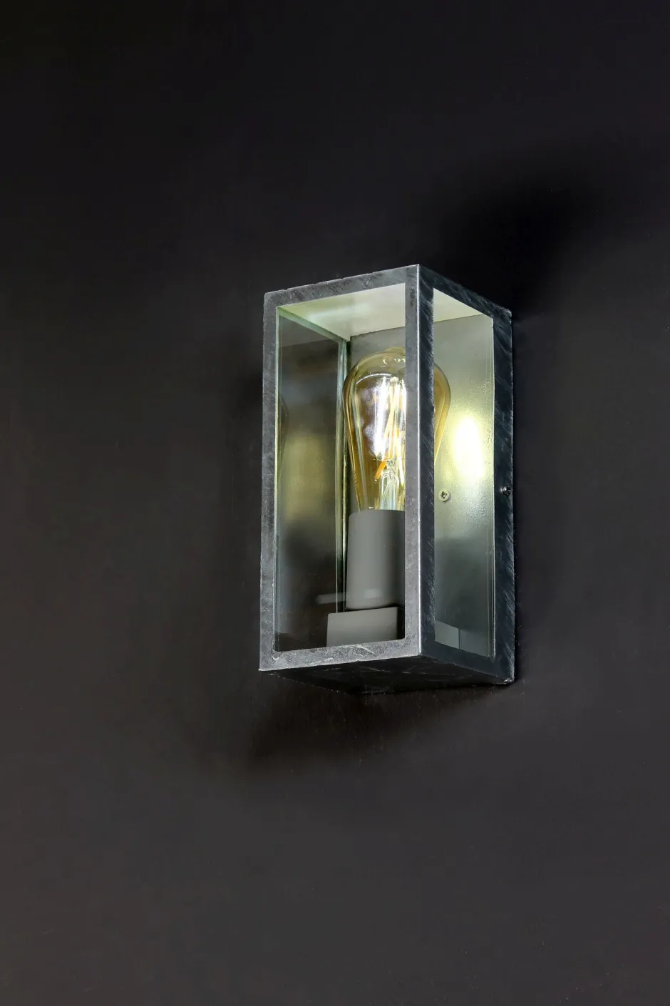 Eco-Light Außenlampe Vintage Aluminium in Zink B:11,5 cm IP44 E27< Metall Lampen|Vintage Lampen