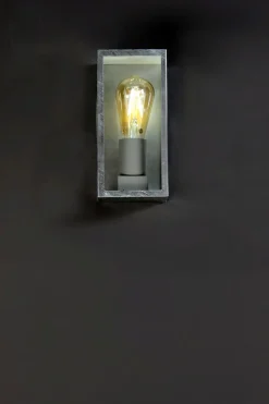 Eco-Light Außenlampe Vintage Aluminium in Zink B:11,5 cm IP44 E27< Metall Lampen|Vintage Lampen