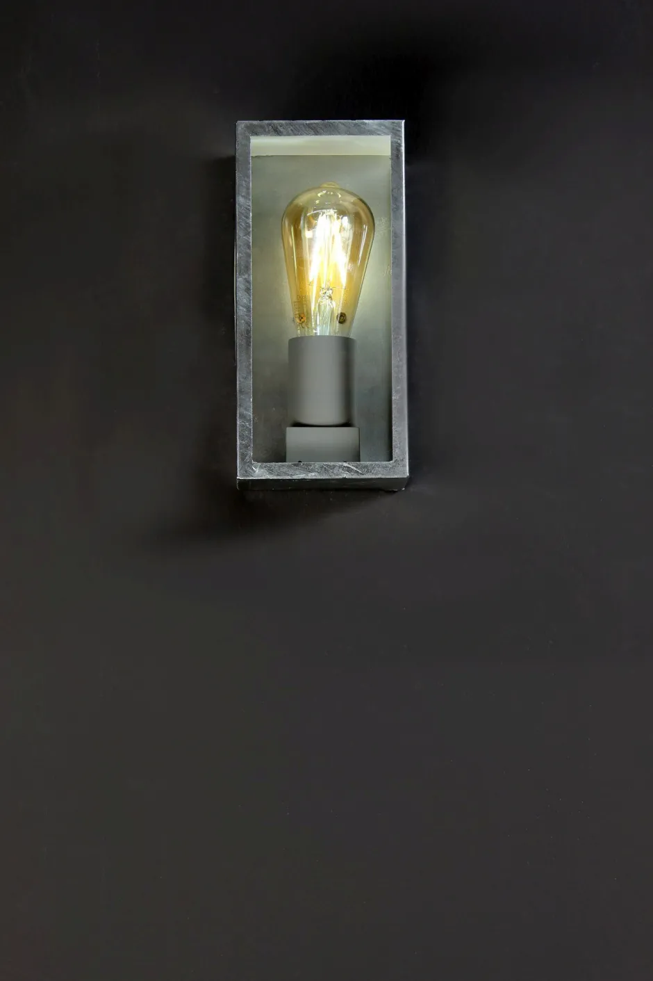 Eco-Light Außenlampe Vintage Aluminium in Zink B:11,5 cm IP44 E27< Metall Lampen|Vintage Lampen