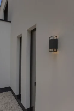 Metall Lampen|Außenwandleuchten*Eco-Light Außenlampe Wand Aluminium Up Down H: 23,5 cm IP54 GU10