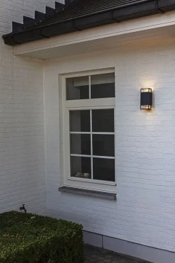 Metall Lampen|Außenwandleuchten*Eco-Light Außenlampe Wand Aluminium Up Down H: 23,5 cm IP54 GU10