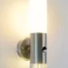 Easylight Außenlampe Wand Bewegungssensor mit Schalter Edelstahl< Metall Lampen|Moderne Außenleuchten