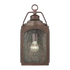 Außenleuchten Antik|Außenwandleuchten*Elstead Außenlampe Wand in Kupfer antik E14 IP44 Garten Haus