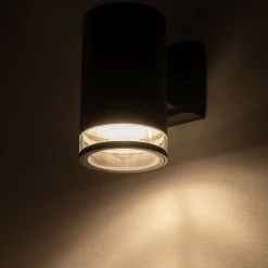 Außenwandleuchten|Metall Lampen*Nowodvorski Außenlampe Wand IP44 E27 Graphit Downlight Eingang