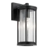 Elstead Außenlampe Wand IP44 H: 29 cm Glas Aluminium Schwarz< Außenwandleuchten|Gartenlaternen