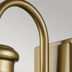 Elstead Außenlampe Wand IP44 in Messing antik E27 Glas Aluminium< Außenleuchten Antik|Außenwandleuchten