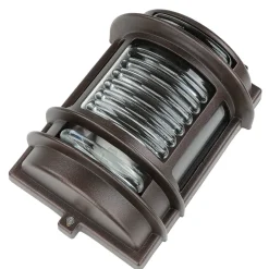 Lido Außenlampe Wand IP64 Messing Glas E27 H: 22 cm GRACIA< Rustikale Lampen|Metall Lampen