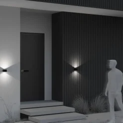 Maytoni Außenlampe Wand LED Aluminium Glas Up Down 11 cm breit< Außenwandleuchten|Led Außenleuchten