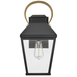 Elstead Außenlampe Wand Rustikal Vintage H: 42,8 cm IP44 E27< Metall Lampen|Rustikale Lampen