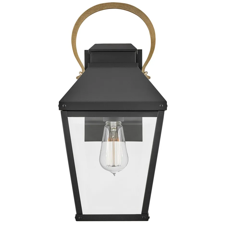 Elstead Außenlampe Wand Rustikal Vintage H: 42,8 cm IP44 E27< Metall Lampen|Rustikale Lampen