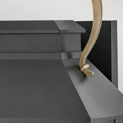 Elstead Außenlampe Wand Rustikal Vintage H: 42,8 cm IP44 E27< Metall Lampen|Rustikale Lampen