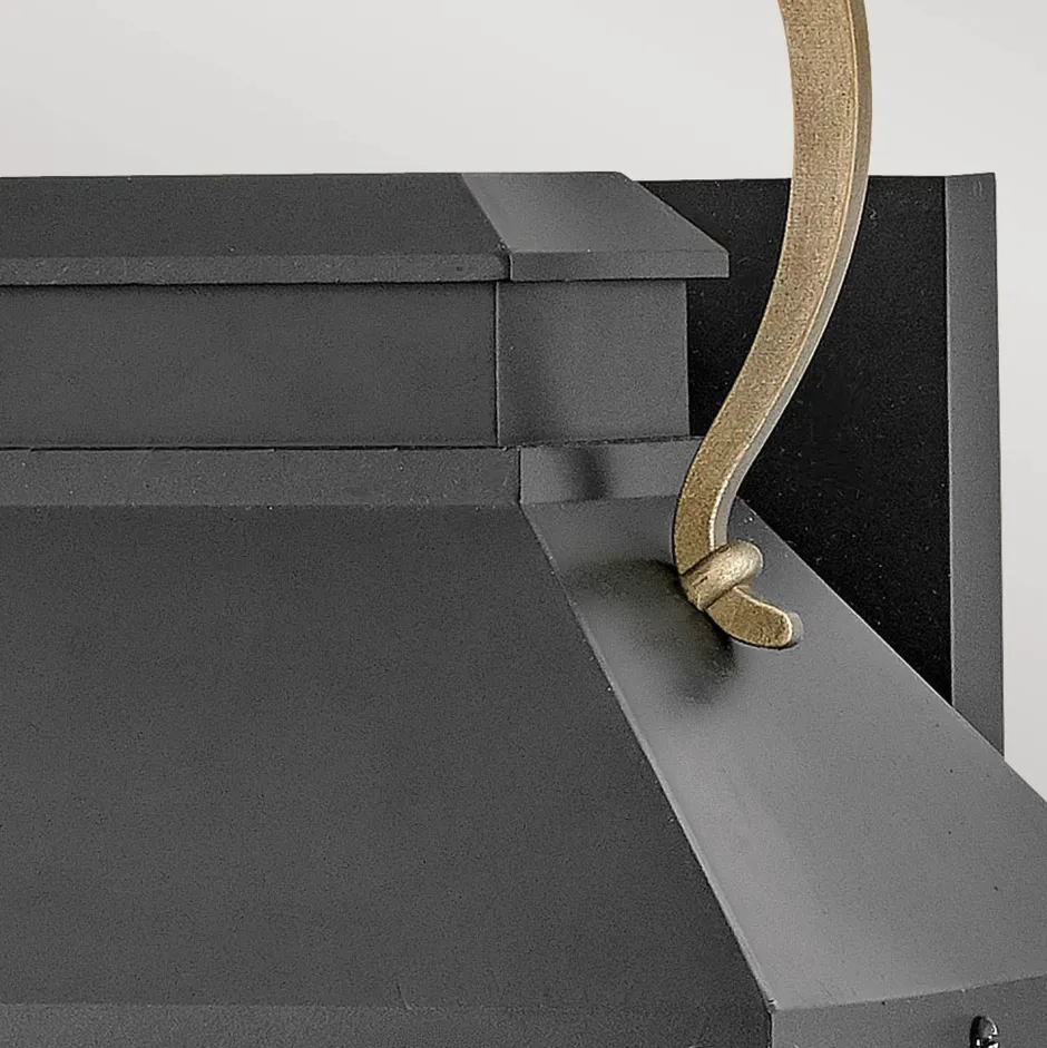 Elstead Außenlampe Wand Rustikal Vintage H: 42,8 cm IP44 E27< Metall Lampen|Rustikale Lampen