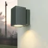 SU-MA Außenleuchte Anthrazit Aluminium eckig IP54< Metall Lampen|Feuchtraumleuchten
