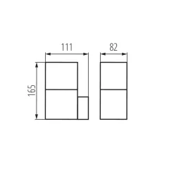 Kanlux Außenleuchte Anthrazit Weiß IP44 E27 blendarm Haus< Moderne Lampen|Moderne Außenleuchten
