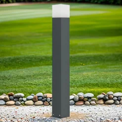 Metall Lampen|Wegeleuchten*SU-MA Außenleuchte AWERNE Anthrazit 83cm eckig IP44 E27