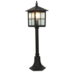 Rustikale Lampen|Metall Lampen*SU-MA Außenleuchte BAARLE 76cm Schwarz IP43 Aluminium