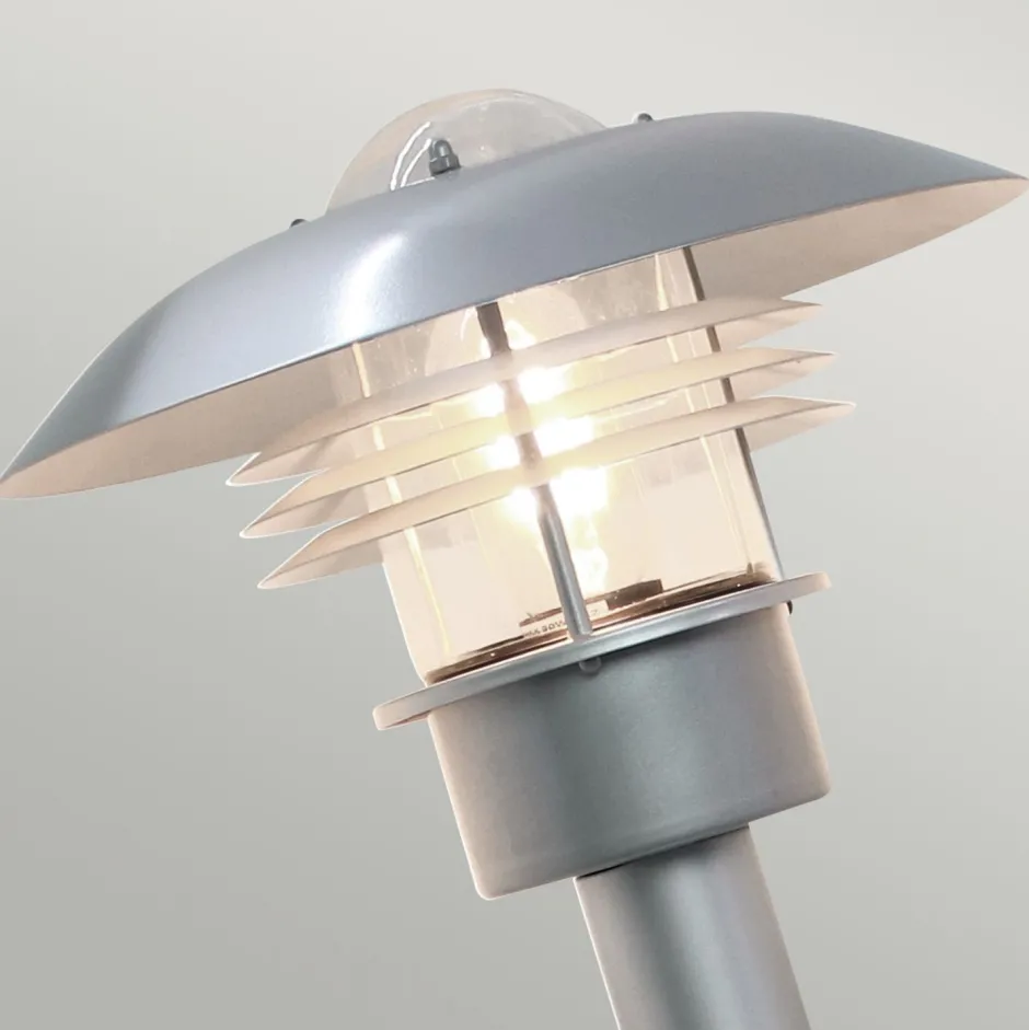 Außenleuchten Antik|Gartenlaternen*Elstead Außenleuchte Edelstahl 100 cm Silber Skandinavisch IP44