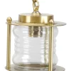 Rustikale Lampen|Metall Lampen*Lido Außenleuchte Glas Messing Ø16cm Terrasse Balkon