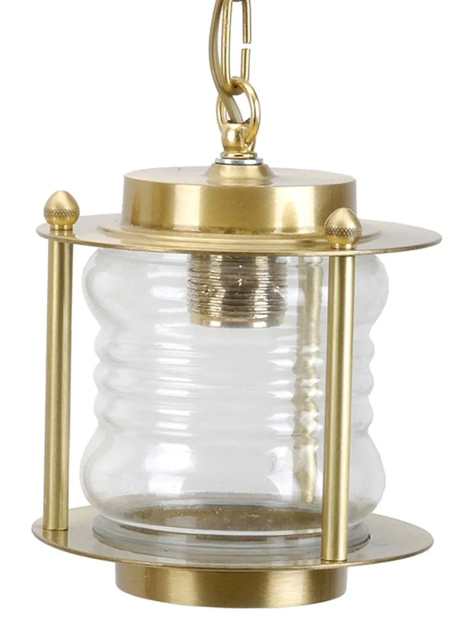 Rustikale Lampen|Metall Lampen*Lido Außenleuchte Glas Messing Ø16cm Terrasse Balkon