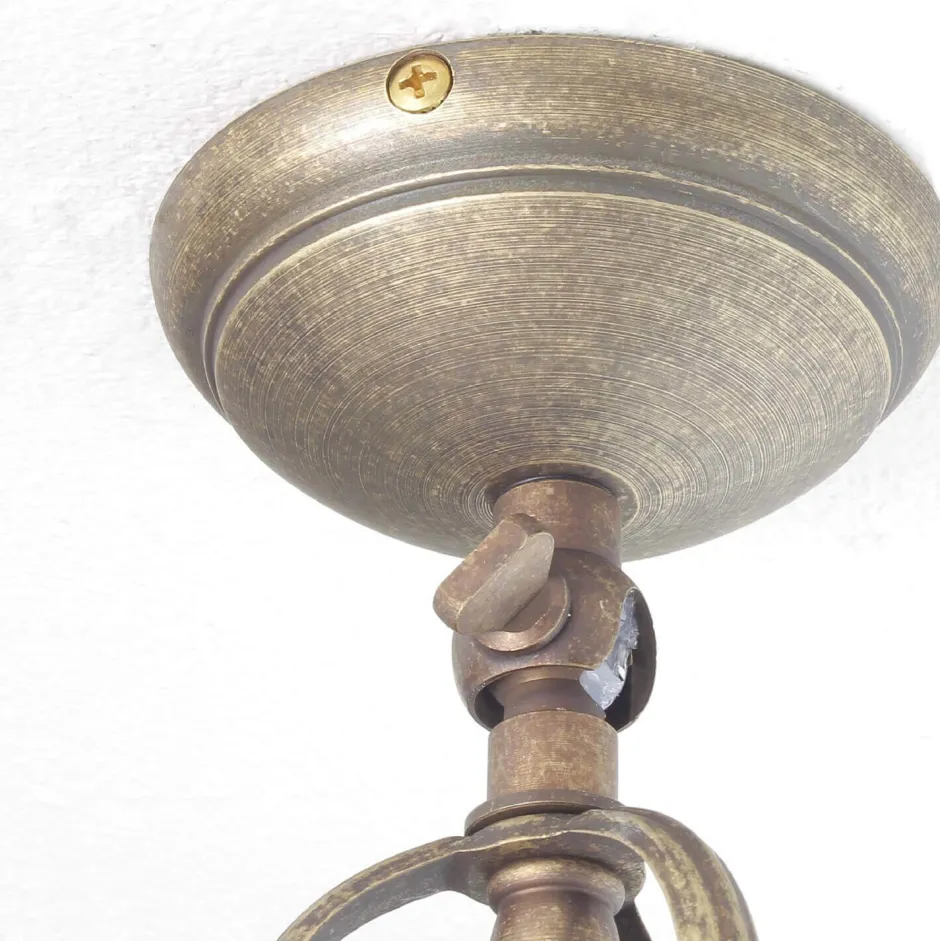 Metall Lampen|Messinglampen*Giovanni Battista Außenleuchte in Bronze Antik aus Messing Glas