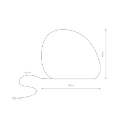 Moderne Außenleuchten|Wegeleuchten*Nowodvorski Außenleuchte IP44 65 cm E27 Weiß Dekolicht Stecker Kabel