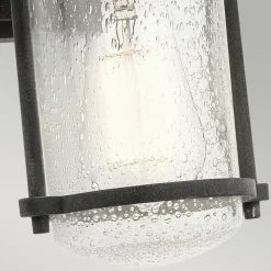 Außenleuchten Antik|Außenwandleuchten*Elstead Außenleuchte IP44 Aluminium Regenglas Rustikal E27