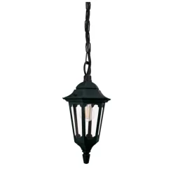 Elstead Außenleuchte IP44 E27 Schwarz Glas Aluminium Rustikal< Außenleuchten Antik|Gartenlaternen