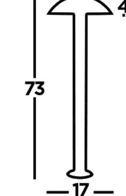 Wegeleuchten|Led Außenleuchten*Searchlight Außenleuchte LED Anthrazit IP44 4000 K 505 lm 73 cm
