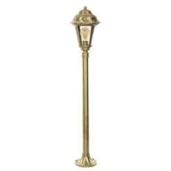Lido Außenleuchte Messing 100 cm IP43 E27 Rustikal Garten< Rustikale Lampen|Metall Lampen