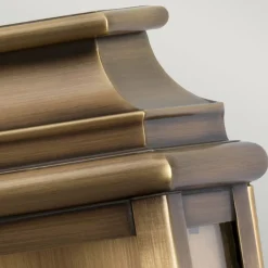 Elstead Außenleuchte Messing Glas IP44 Vintage Design E27< Außenleuchten Antik|Außenleuchten Messing