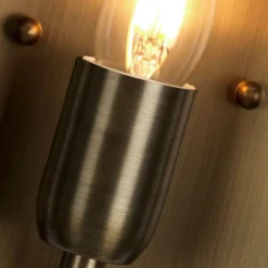 Elstead Außenleuchte Messing Glas IP44 Vintage Design E27< Außenleuchten Antik|Außenleuchten Messing