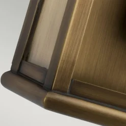 Elstead Außenleuchte Messing Glas IP44 Vintage Design E27< Außenleuchten Antik|Außenleuchten Messing