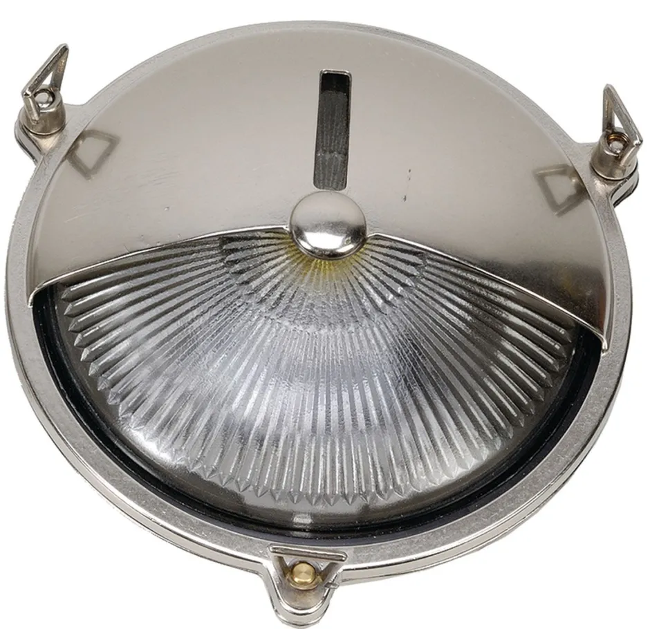 Außenwandleuchten|Rustikale Lampen*Lido Außenleuchte Messing Maritim Ø21cm KARPAHTOS