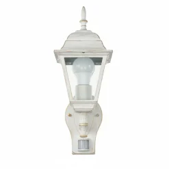 Metall Lampen|Rustikale Lampen*Easylight Außenleuchte mit Bewegungsmelder Sensor TIROL Weiß Gold