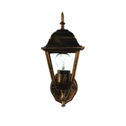 Rustikale Lampen|Rustikale Außenleuchten*Easylight Außenleuchte Rustikal IP44 Schwarz Kupfer TIROL