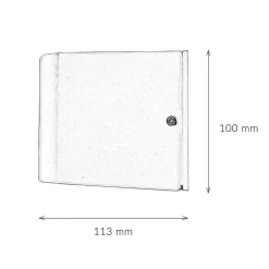 Easylight Außenleuchte Schwarz IP44 Up Down Aluminium Glas klein< Moderne Lampen|Moderne Außenleuchten