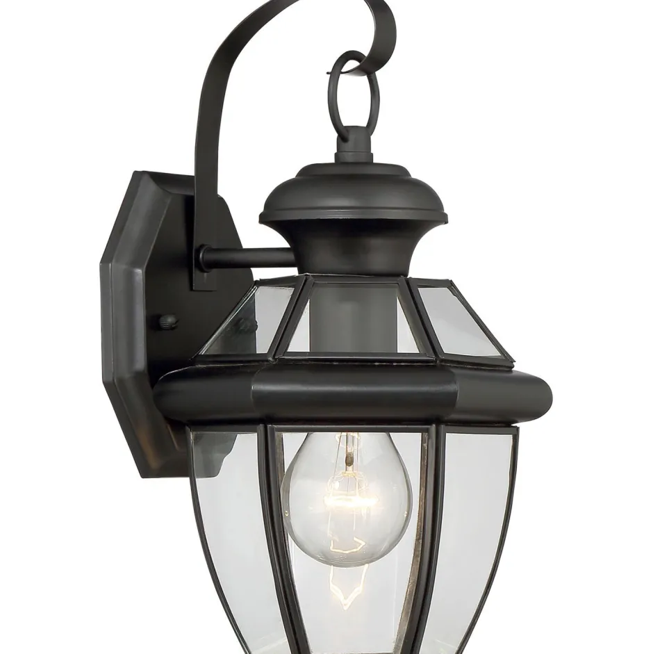 Vintage Lampen|Gartenlaternen*Elstead Außenleuchte Schwarz Vintage E27 Garten Haus Hof