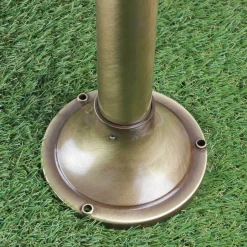 Lido Außenleuchte Stehlampe Echt-Messing Antik MYKO< Rustikale Lampen|Metall Lampen