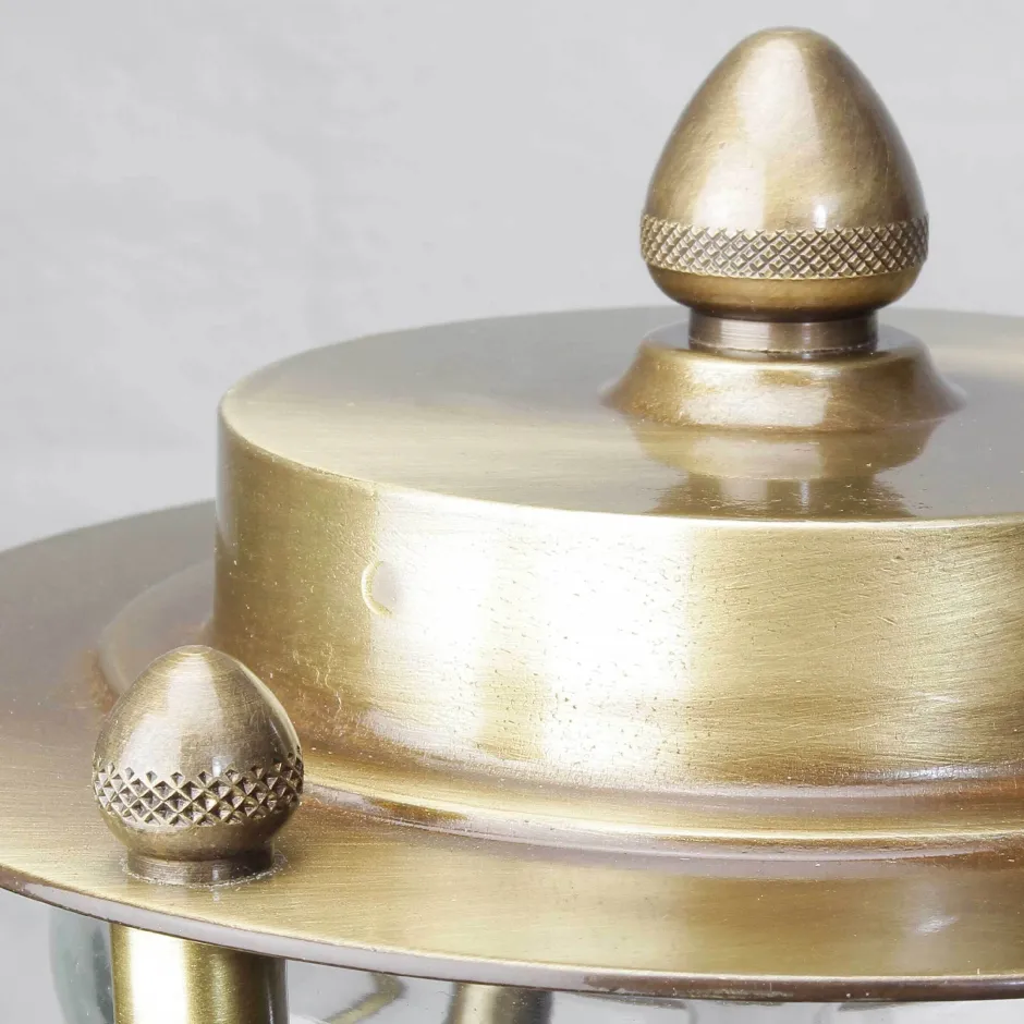 Lido Außenleuchte Stehlampe Echt-Messing Antik MYKO< Rustikale Lampen|Metall Lampen