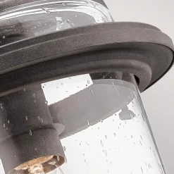 Elstead Außenleuchte Wand 43,7 cm hoch IP44 E27 Alu Glas Vintage< Metall Lampen|Vintage Lampen