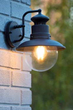 Außenleuchte Wand Aluminium Schwarz IP44 E27 Haus< Außenwandleuchten|Industrie Lampen