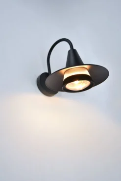 Eco-Light Außenleuchte Wand Aluminium H:24,6 cm IP54 E27 Schwarz< Metall Lampen|Moderne Außenleuchten