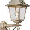 Metall Lampen|Rustikale Lampen*Ferroluce Außenleuchte Wand Aluminium H: 53 cm IP43 E27 Rustikal