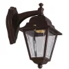 Lido Außenleuchte Wand Echt-Messing H: 26 cm IP43 E27 PARGA< Außenleuchten Antik|Außenwandleuchten