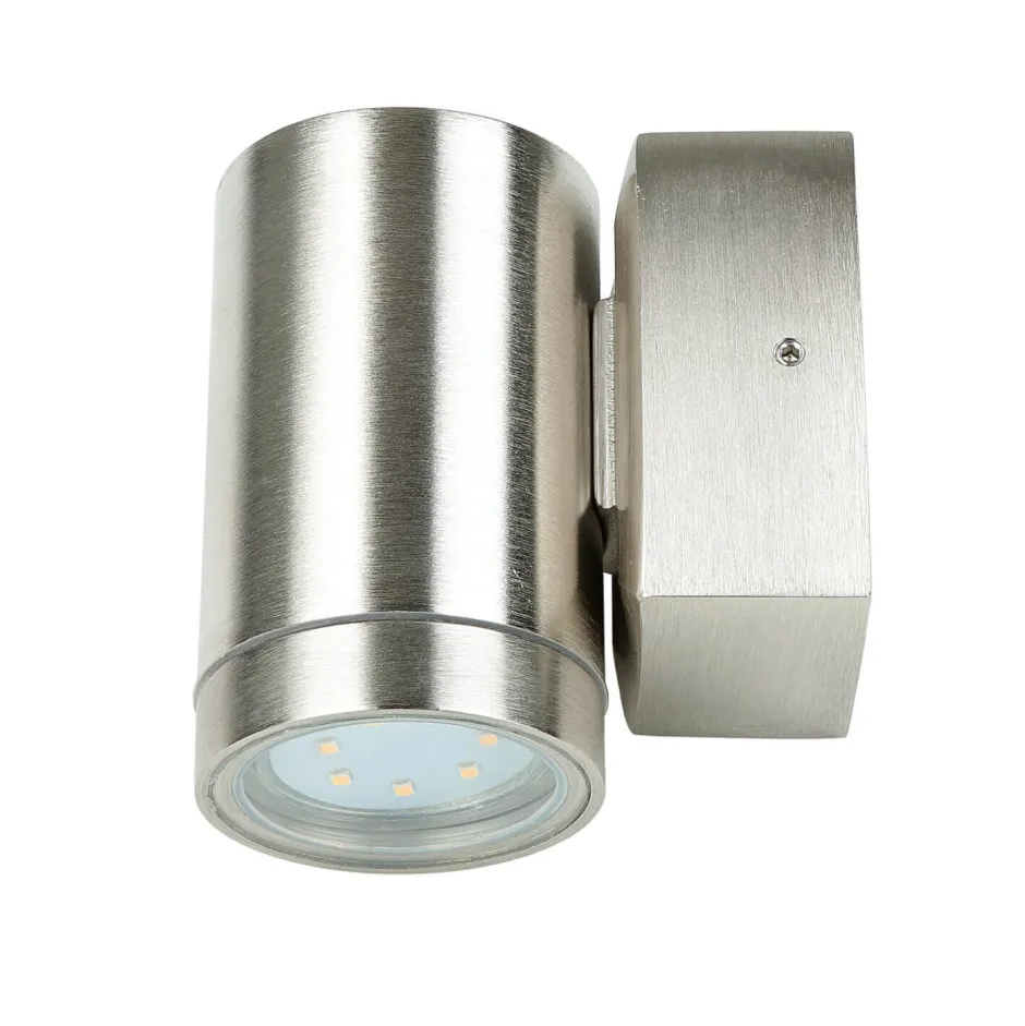 Lido Außenleuchte Wand Echt-Messing H: 10 cm Downlight< Außenwandleuchten|Moderne Lampen